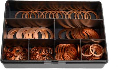 Afbeeldingen van Assortiment koperringen Metrisch
