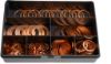 Afbeeldingen van Assortiment koperringen Metrisch